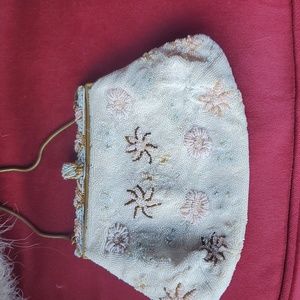 Vintage micro beaded purse